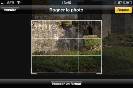 Rogner une photo